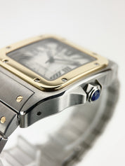 Cartier Santos XL Gold And Steel Silver Dial 38mm Automatic Men’s Watch W200728G