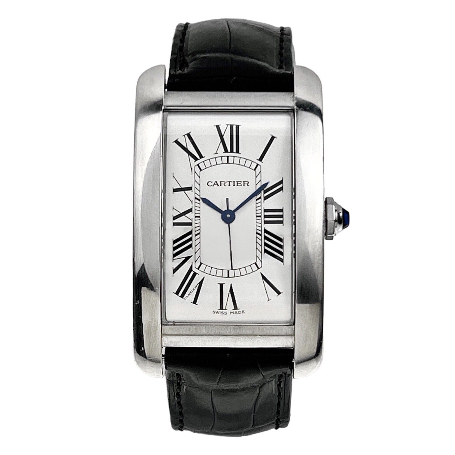 Cartier Tank Americaine WSTA0018 3972 Automatic Steel 26.5 x 45.5 mm Watch