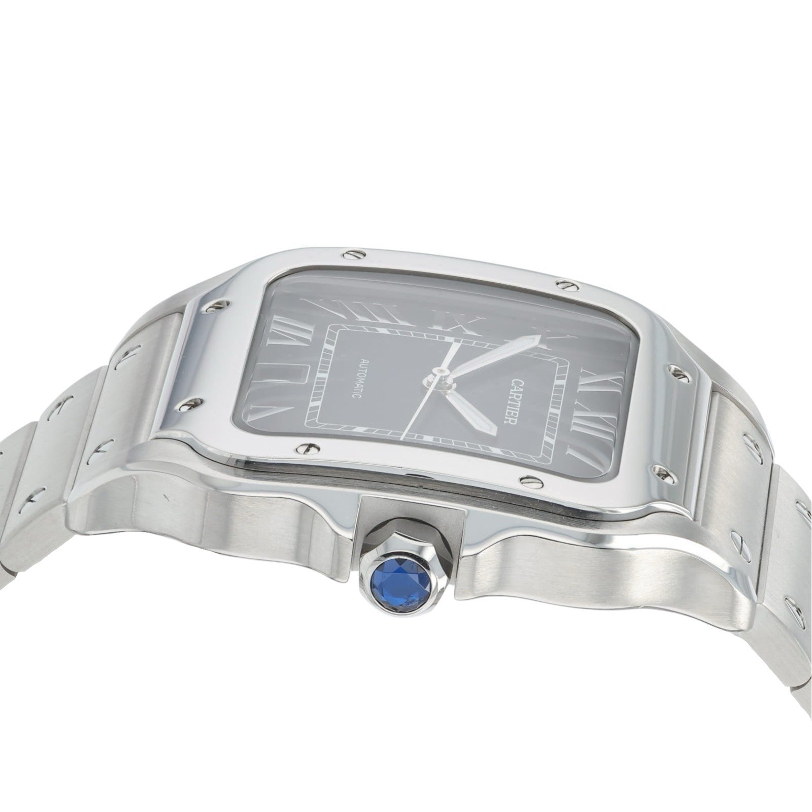 Cartier Santos Stainless Steel Blue Dial 39.8mm Automatic Men’s Watch WSSA0013