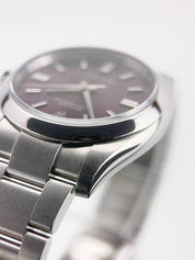 Rolex Oyster Perpetual Steel Purple Grape Dial 36mm Automatic Mens Watch 116000