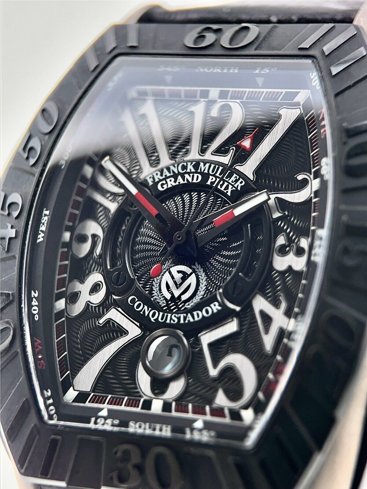 Franck Muller Conquistador Grand Prix Titanium 38mm Automatic Mens Watch 8900SCJ