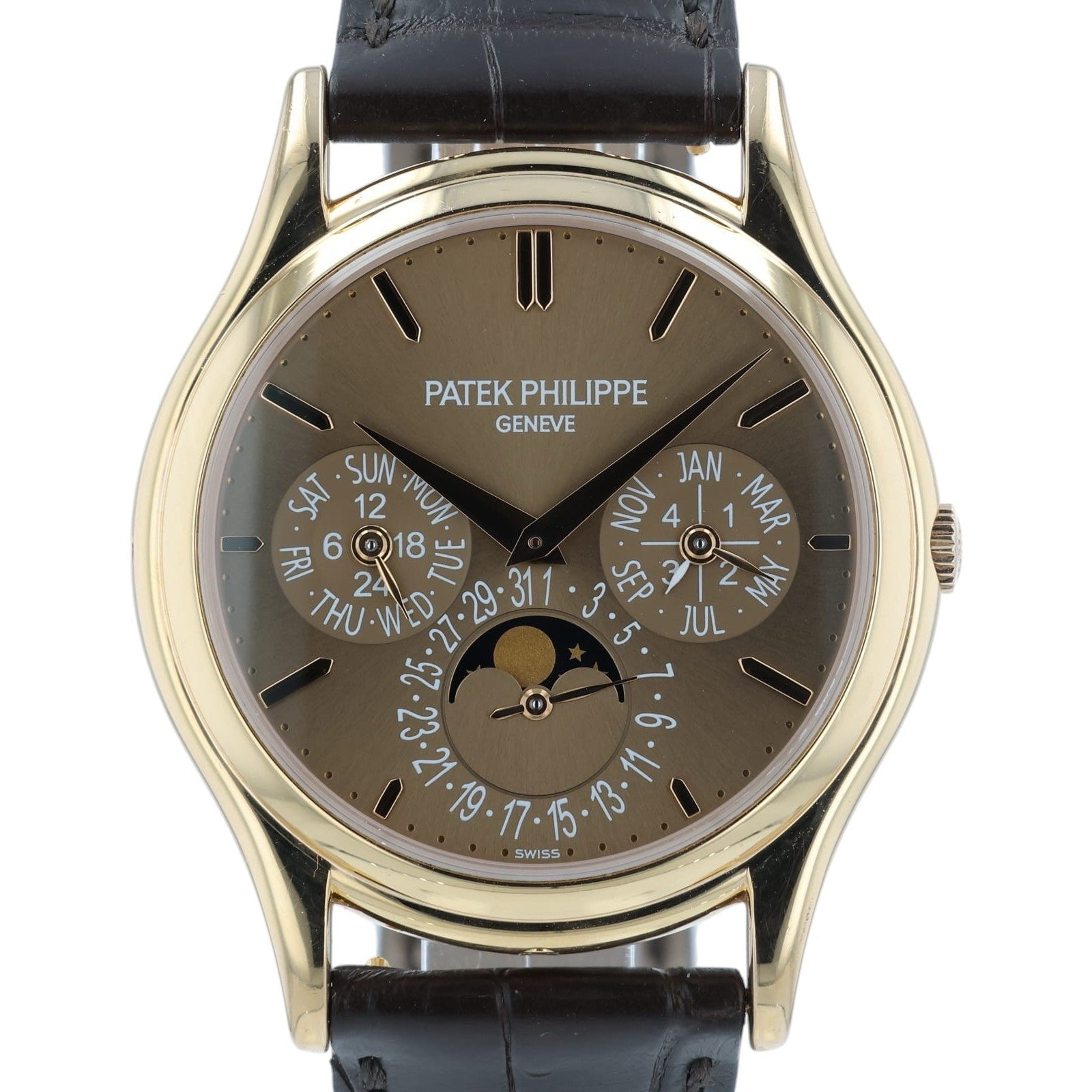 Patek Philippe Grand Complications Brown Dial 18k Rose Gold 37mm Automatic 5140R