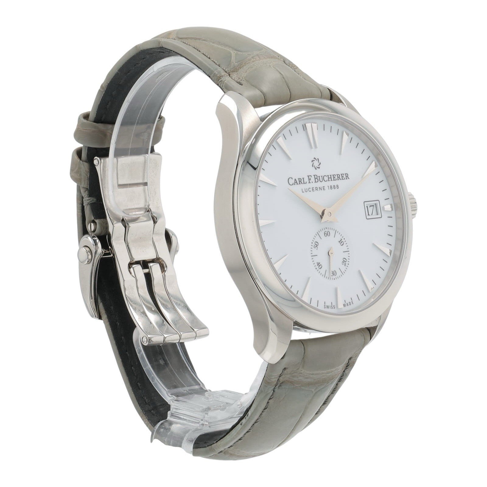 Carl F Bucherer Manero Stainless Steel White Dial 43mm Automatic Men’s 10921.08