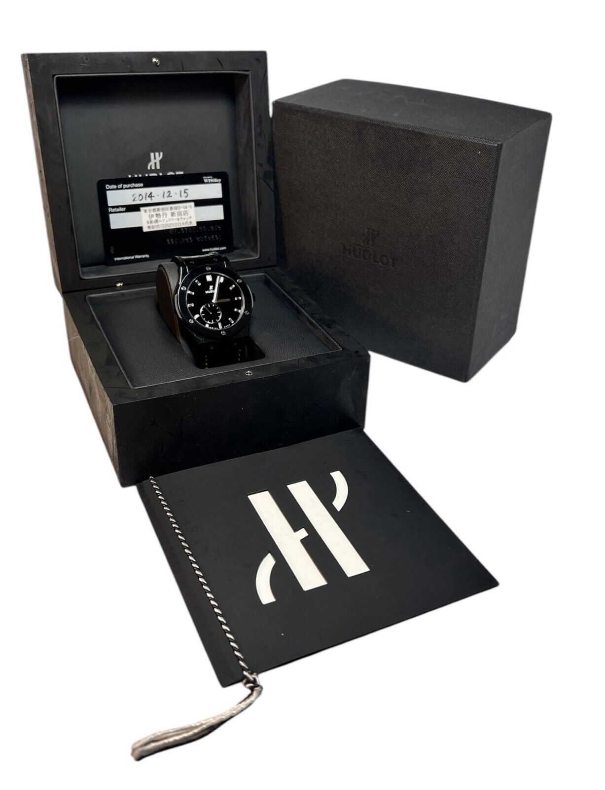 Hublot Classic Fusion Ceramic Black Dial 45mm Manual Wind Men’s 515.CS.1270.VR