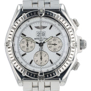Breitling Chronomat Stainless Steel White Dial 44mm Automatic Mens A44355