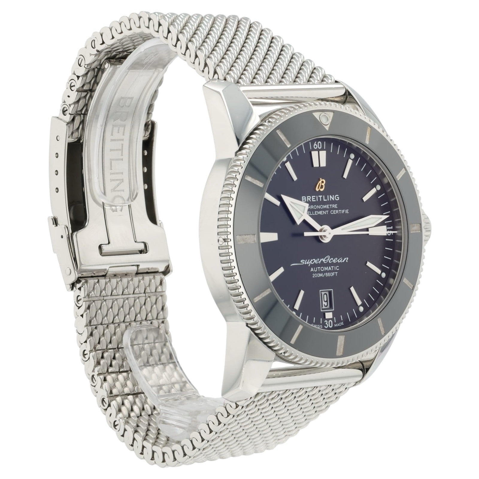 Breitling SuperOcean Heritage Black Dial Stainless Steel 46mm Automatic AB2020