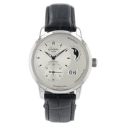Glashutte Original PanoMaticLunar Steel Silver Dial 40mm Automatic Mens Watch
