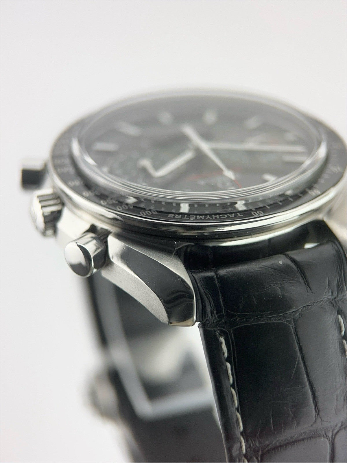 2017 Omega Speedmaster Moonphase Black 304.33.44.52.01.001 44.25mm Leather B&Ps