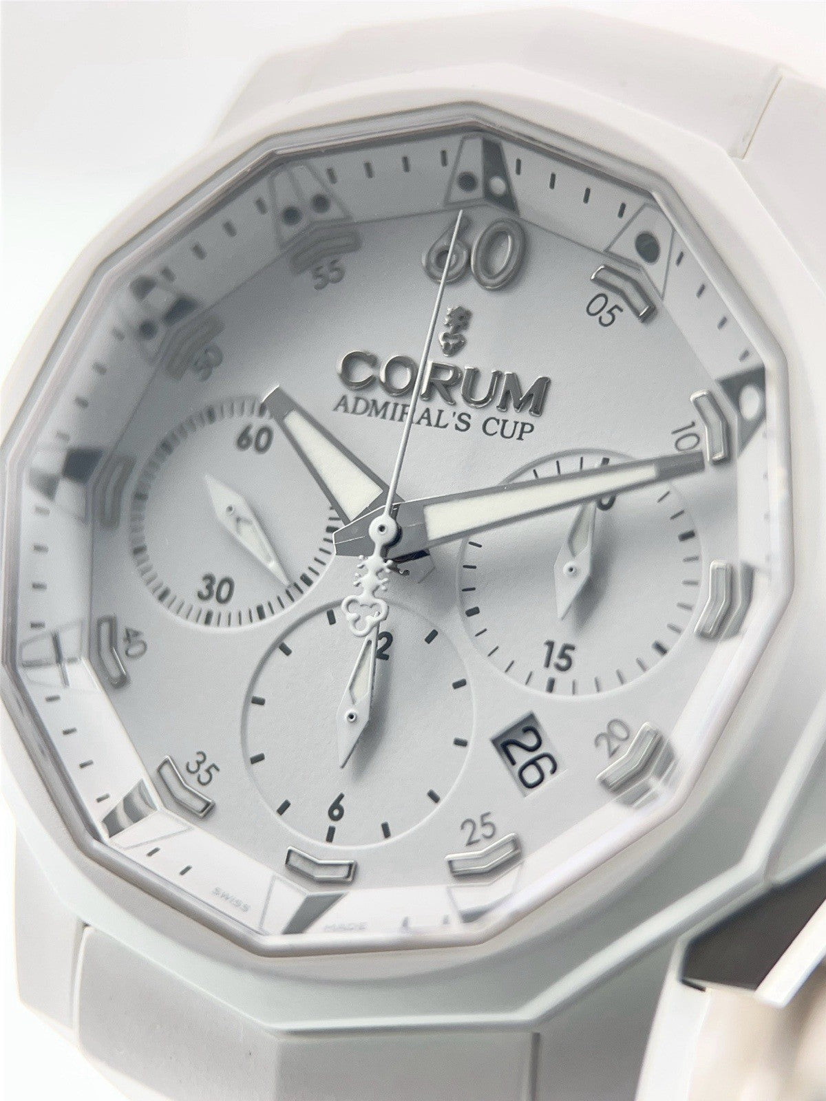 Corum Admirals Cup Stainless Steel White Dial 44mm Automatic Men’s Watch 1.0089