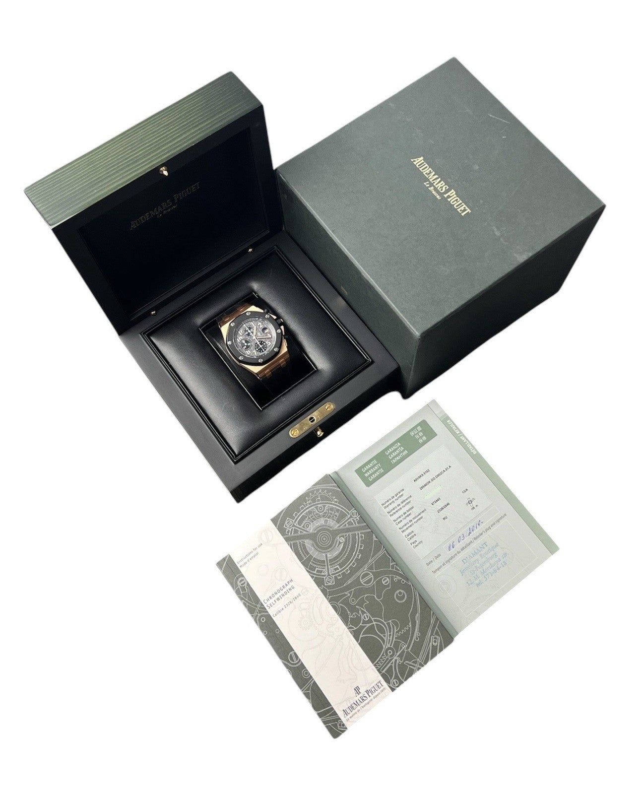 Audemars Piguet Royal Oak Offshore Rubber Clad Chrono Rose Gold Watch 25940OK