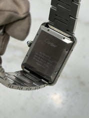 Cartier Tank Solo Date XL Stainless Steel 31mm Automatic Men's Watch 3515