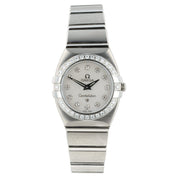 Omega Constellation MOP Dial Stainless Steel 24mm Quartz Womens Watch 1589.75.00