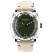 Panerai Radiomir Stainless Steel Green Dial 45mm Automatic Mens Watch PAM00995