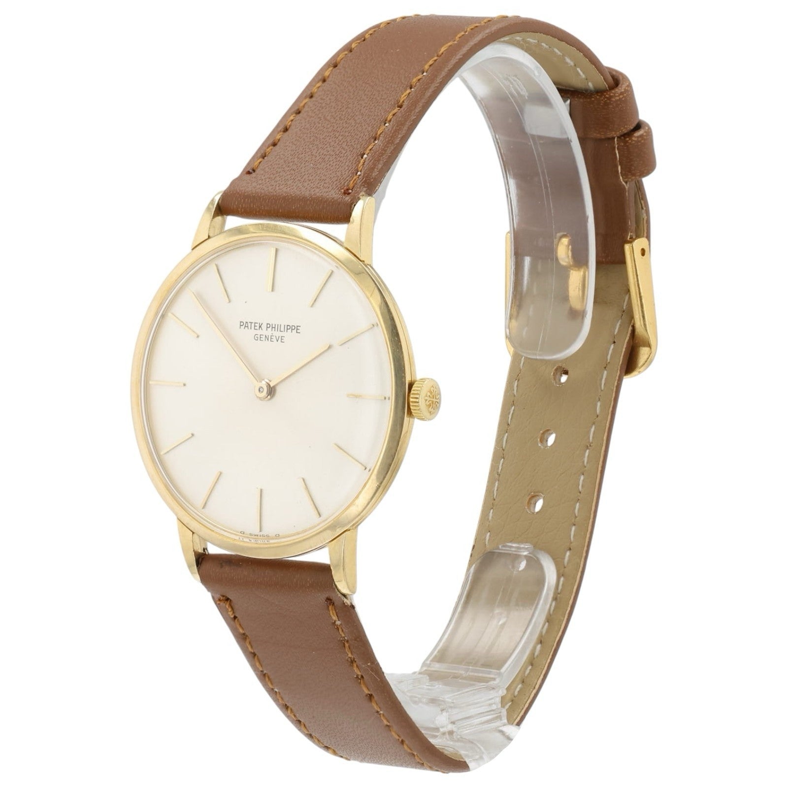 Patek Philipe Calatrava Silver Dial 18k Gold 33mm Manual Wind Men’s Watch 3468