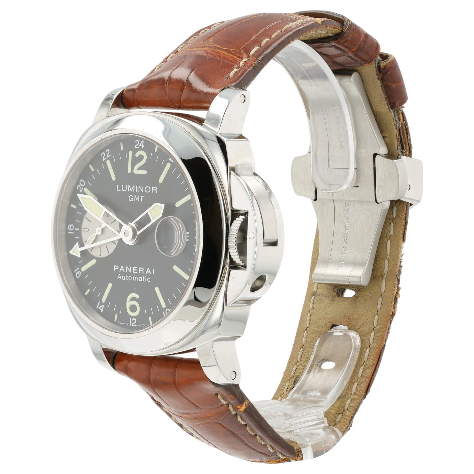 Panerai Luminor GMT Black Dial Stainless Steel 44mm Automatic Men's PAM00088