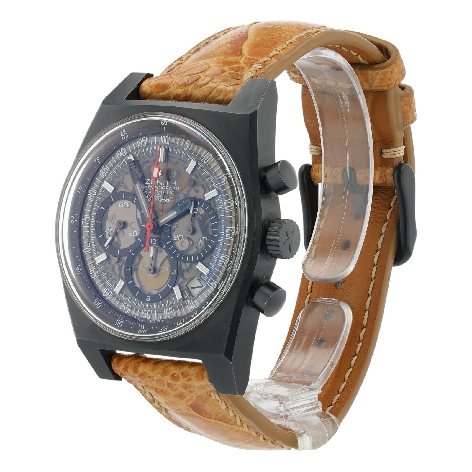 Zenith El Primero New Vintage 1969 Titanium Skeleton Dial 39mm Mens 96.1969.469