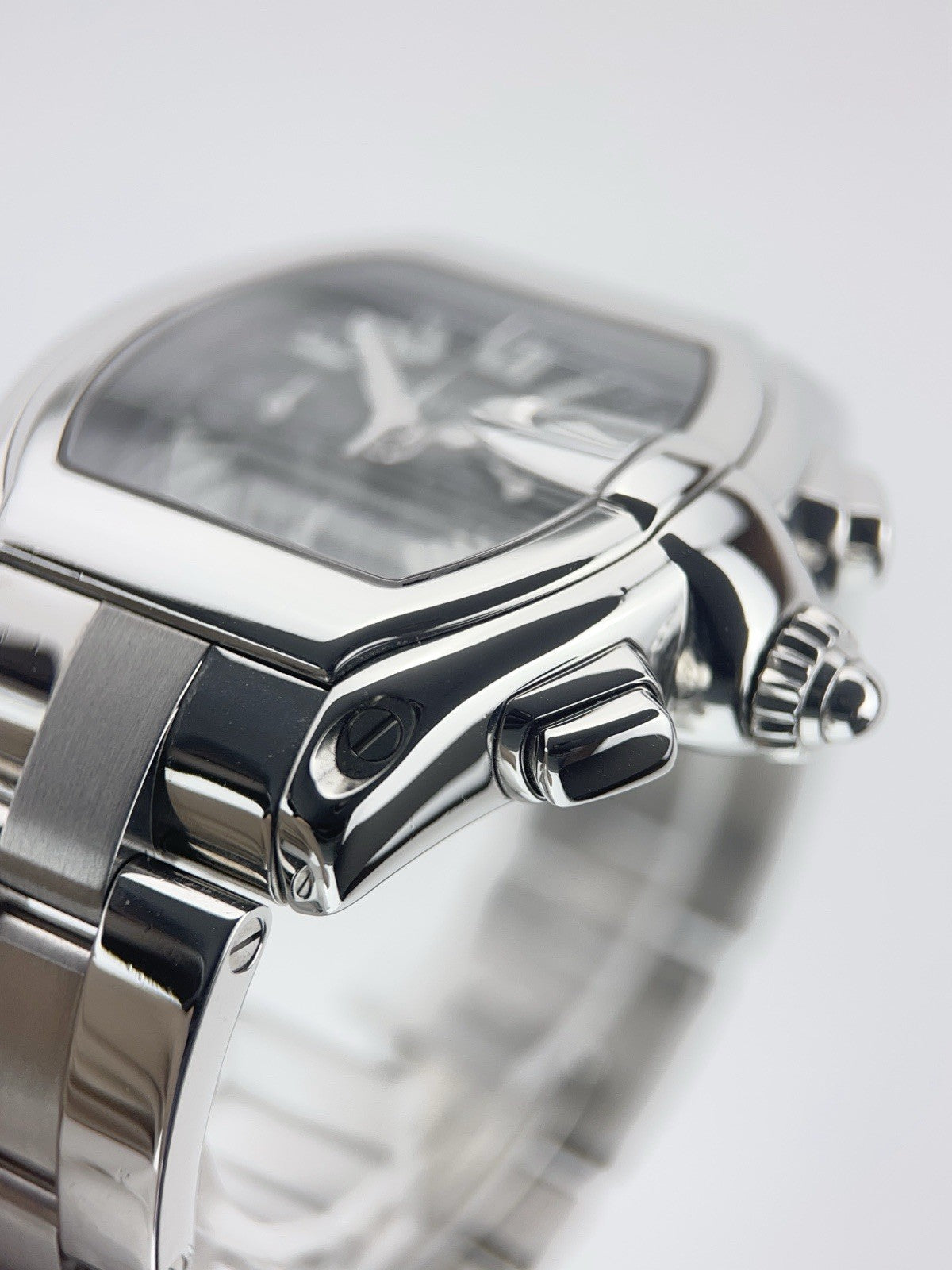 Cartier Roadster Chronograph Steel Black Dial 40mm Auto Men's Watch W62007X6
