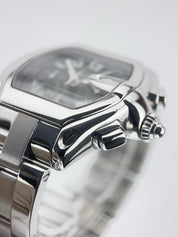 Cartier Roadster Chronograph Steel Black Dial 40mm Auto Men's Watch W62007X6