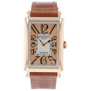 Franck Muller Long Island 18k Rose Gold Salmon Dial 36x26mm Quartz Watch 952QZ