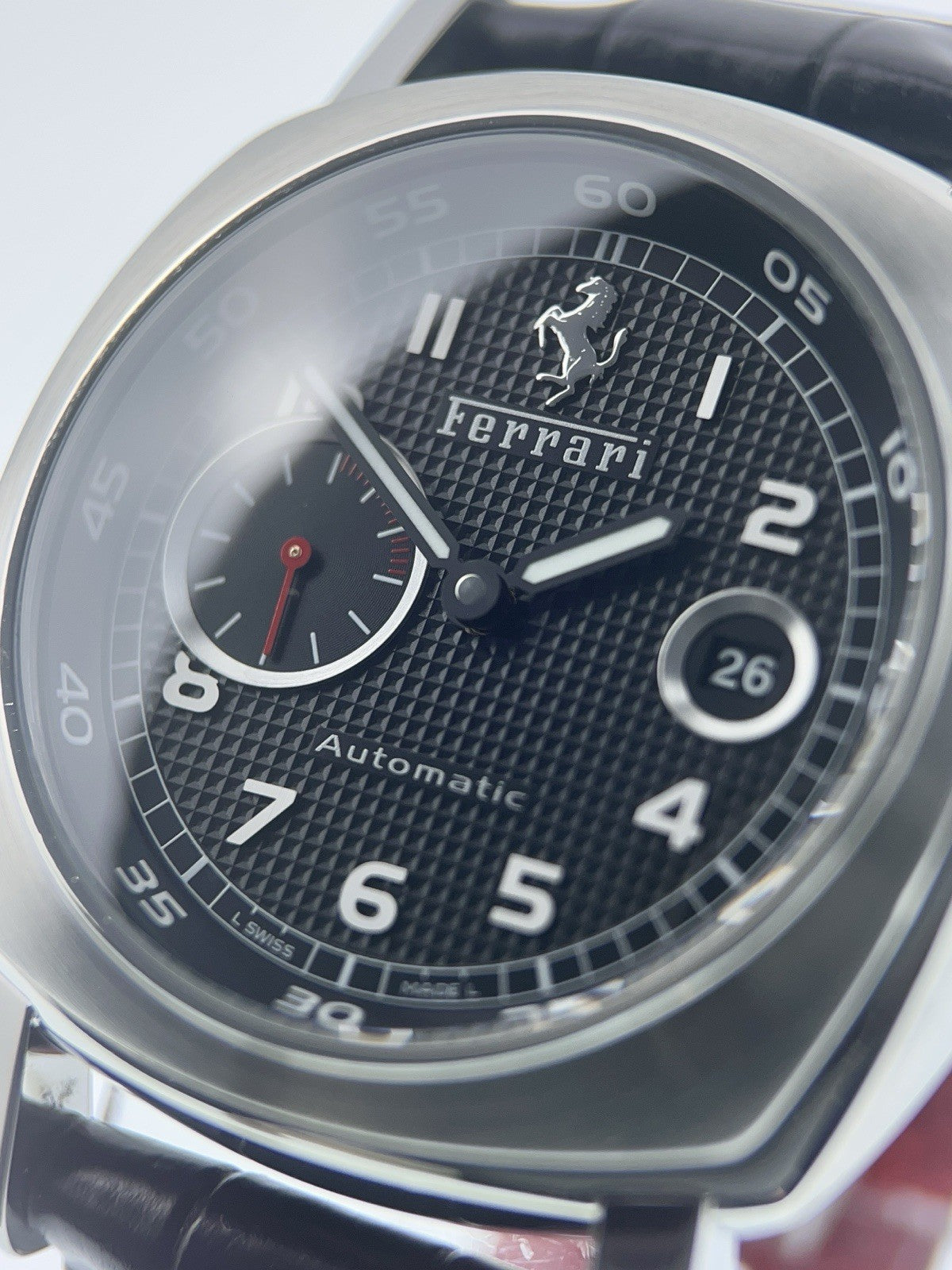 Panerai Ferrari Stainless Steel Black Dial 45mm Automatic Mens Watch FER00001