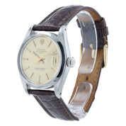 Rolex Date Champagne Dial Stainless Steel 34mm Automatic Movement Men’s 1500