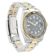 Rolex GMT-Master II Gold & Steel Black Dial 40mm Automatic Mens Watch 116713LN