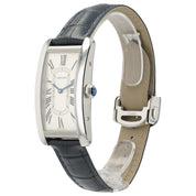 Cartier Tank Large Americaine Silver Dial Steel 24mm Auto Men's Watch WSTA0083