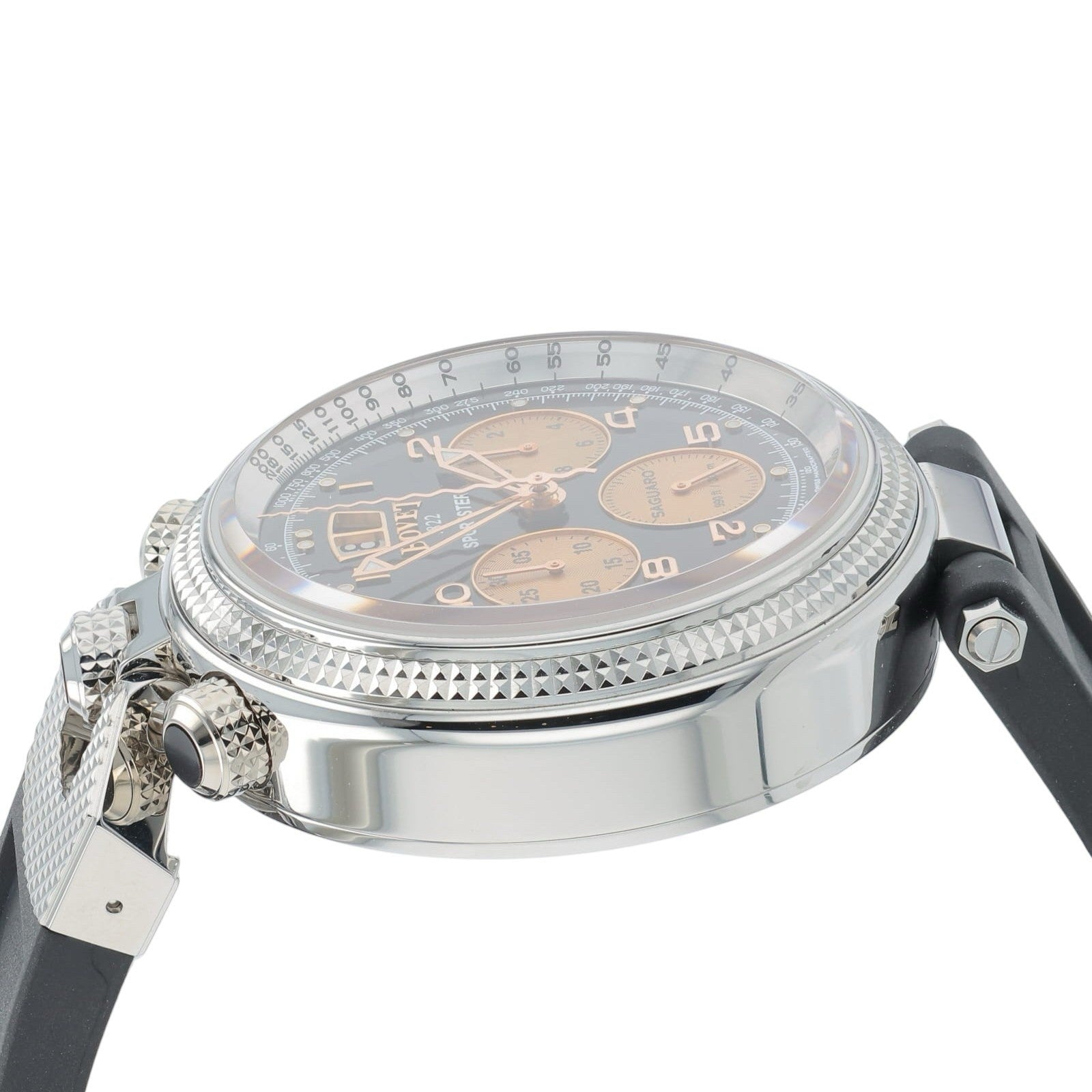 NEW 2025 Bovet Sportster Saguaro Steel Black Dial 46mm Auto Men's Watch SP0483