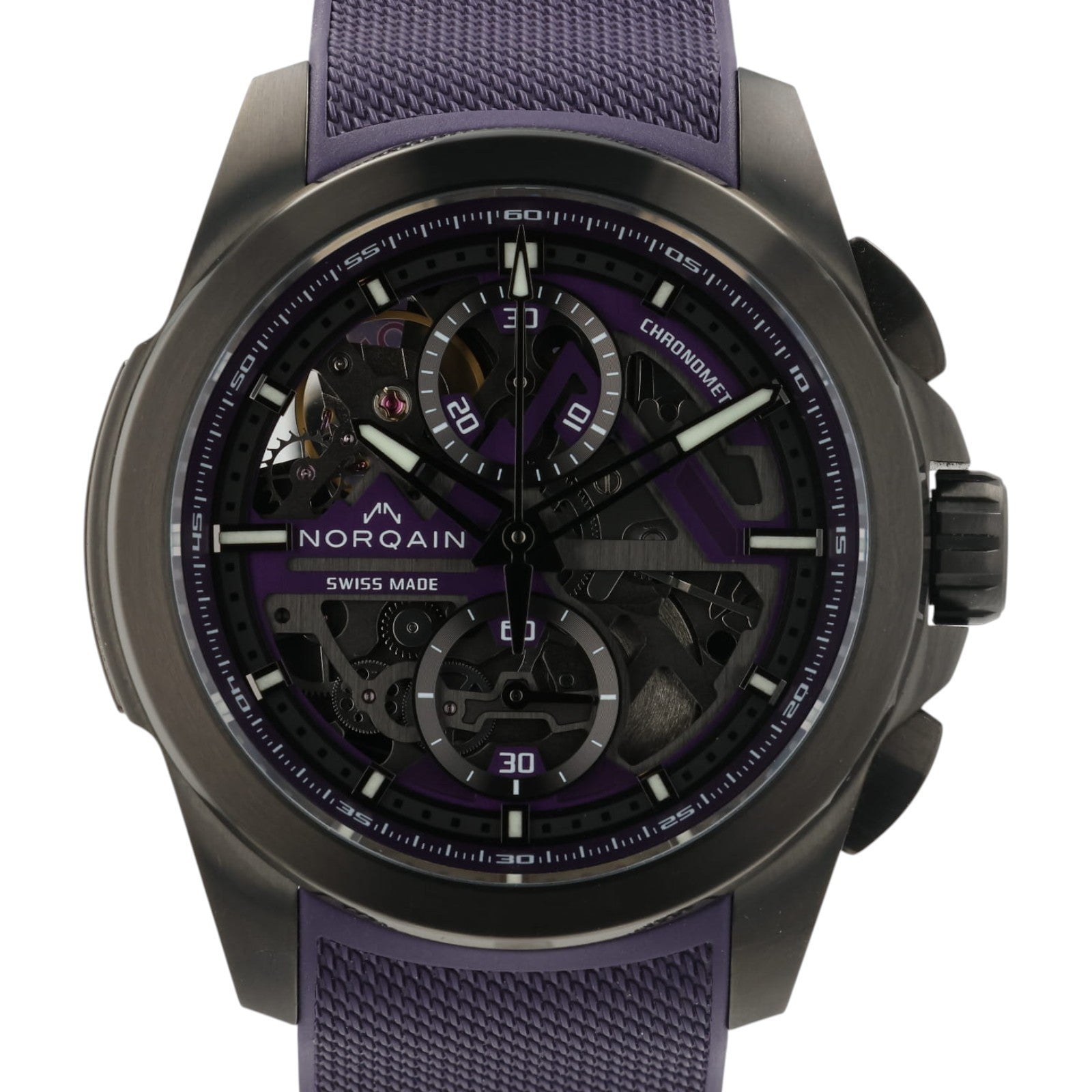 Norqain Independence Skeleton Dial Titanium DLC 42mm Automatic Mens NNT3200