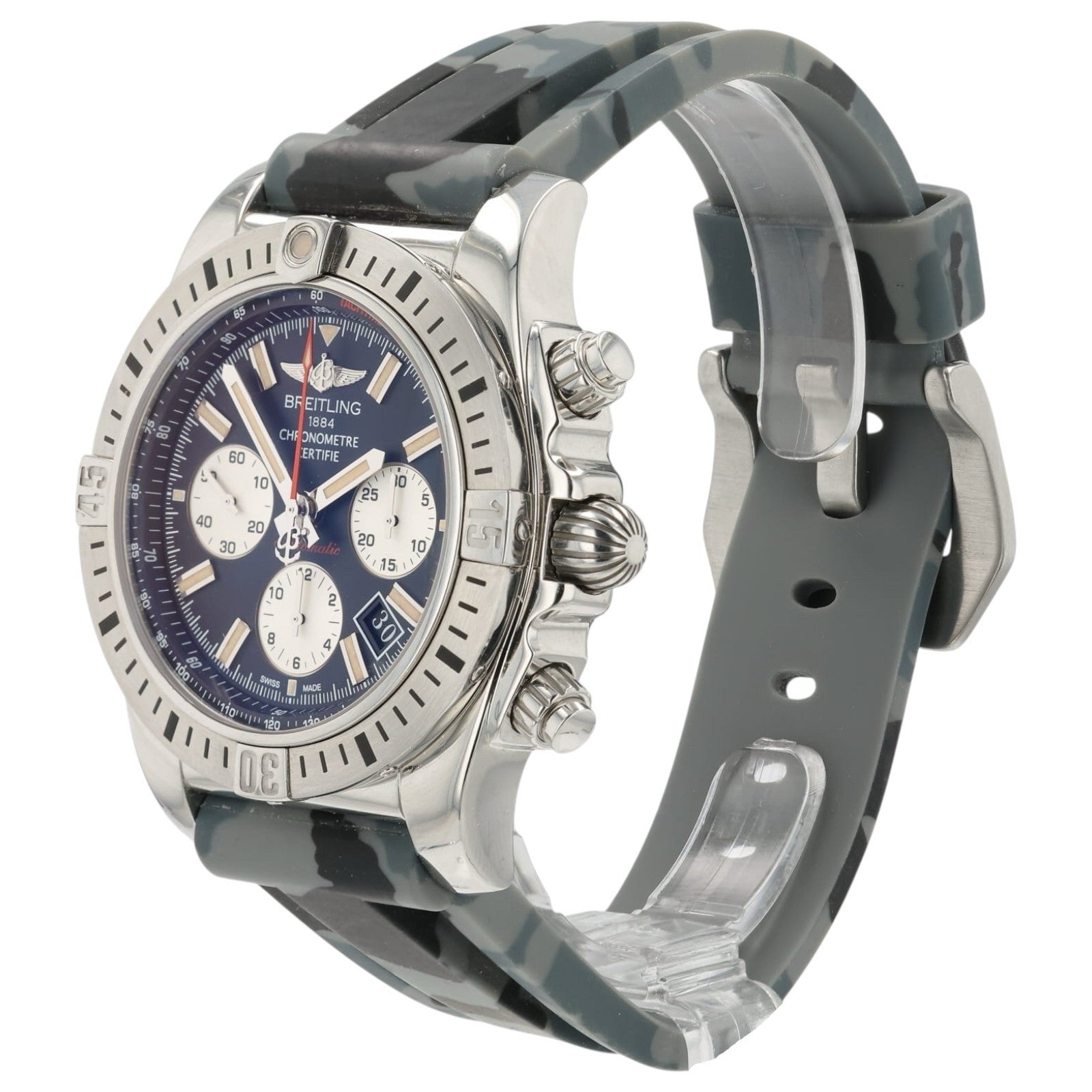 Breitling Chronomat Black Dial Stainless Steel 44mm Automatic Men’s Watch AB0115