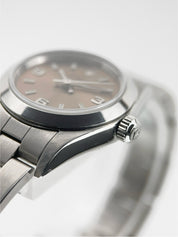 Rolex Oyster Perpetual Stainless Steel Salmon Dial 24mm Automatic Womens 76080