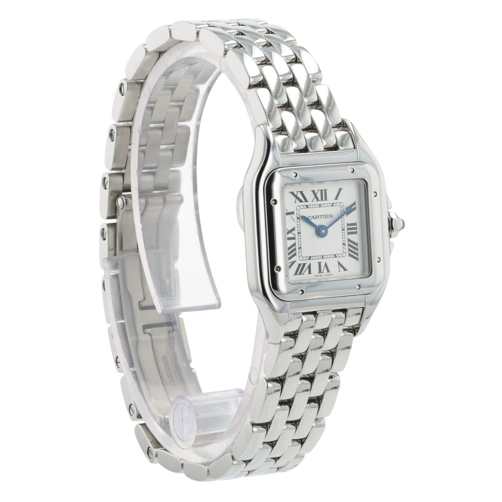 Cartier Panthere Silver Dial Stainless Steel 22mm Quartz Women's Watch WSPN0006