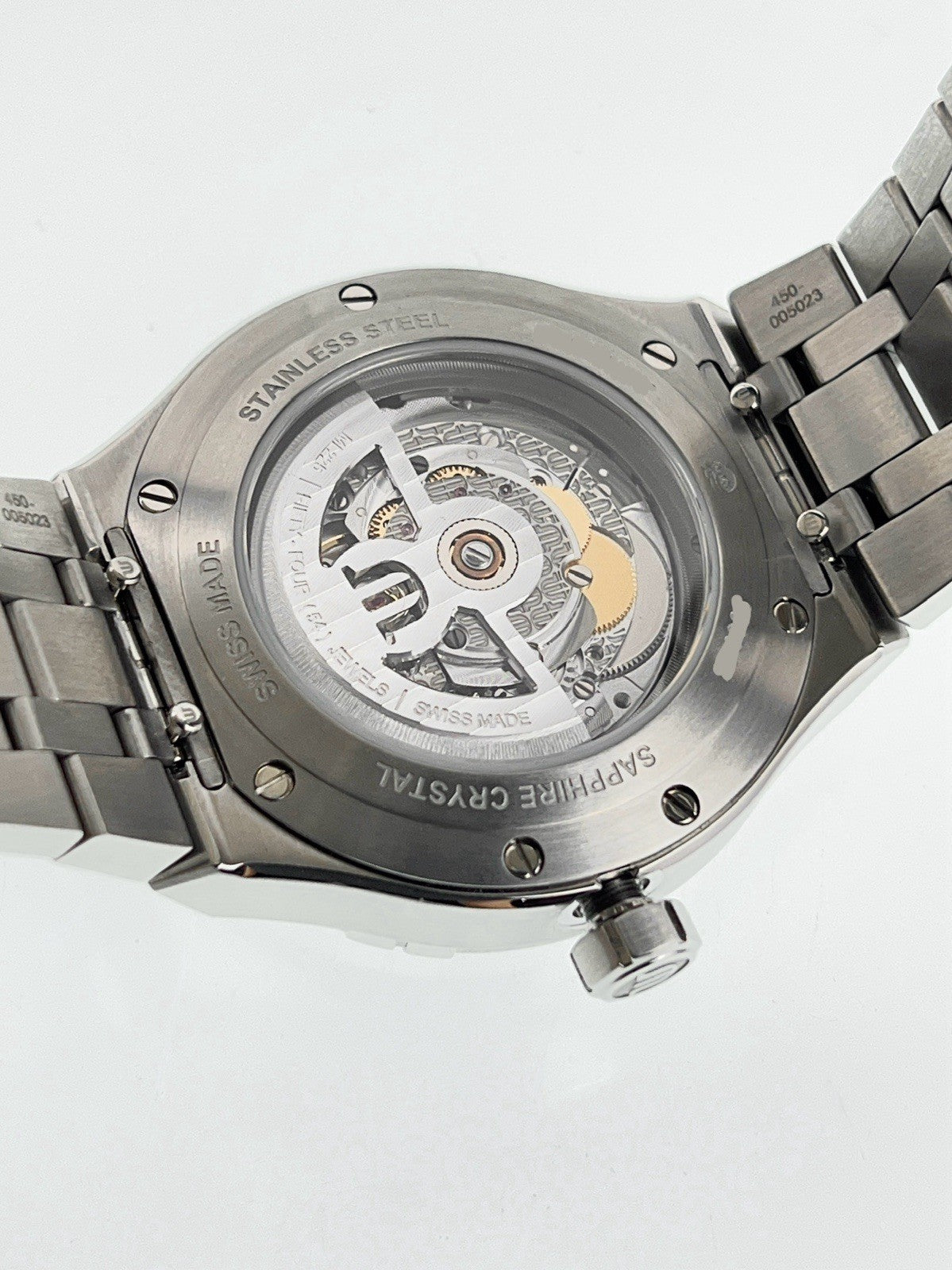 NEW Maurice Lacroix Stainless Steel Black Dial 44mm Automatic Mens Watch A16088