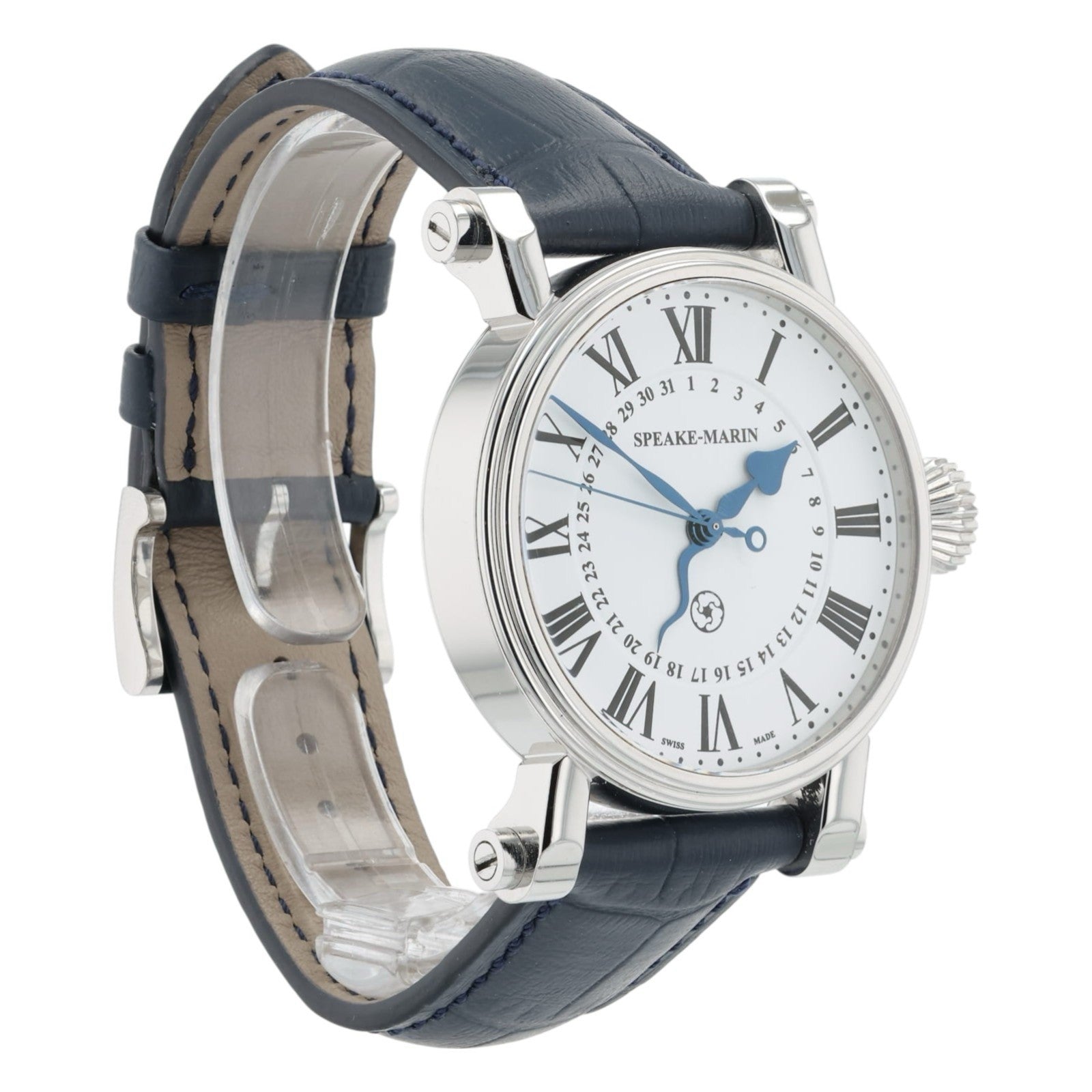Speake-Marin Serpent Calendar White Dial Steel 38mm Automatic The Piccadilly