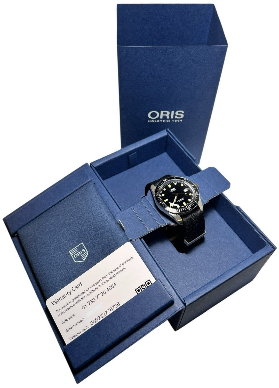 Oris Divers Sixty Five Stainless Steel Black Dial 42mm Automatic Mens Watch 7720