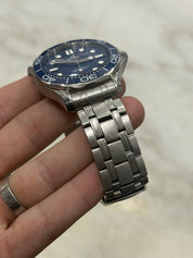 Omega Seamaster Wave 300m Diver Blue Ceramic Watch 210.30.42.20.03.001