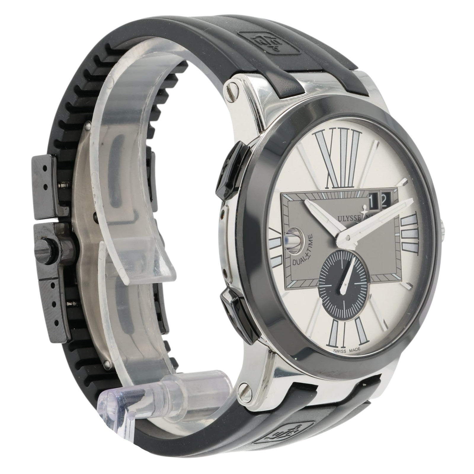 Ulysse Nardin Executive Dual Time Silver Dial Steel 43mm Automatic Men’s 243-00