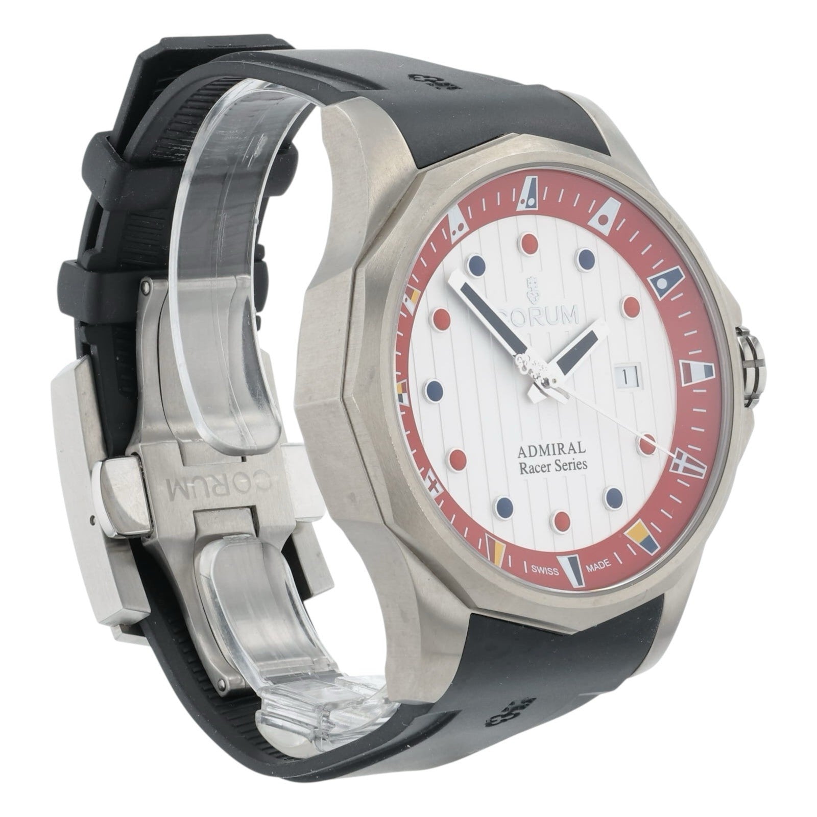 Corum Admiral Racer Titanium Silver Dial 47mm Automatic Men's Watch 1.0157