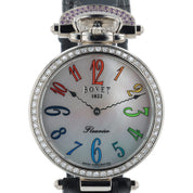 NEW 2025 Bovet Fleurier 18k White Gold MOP Dial 34mm Quartz Women's Watch FL0514