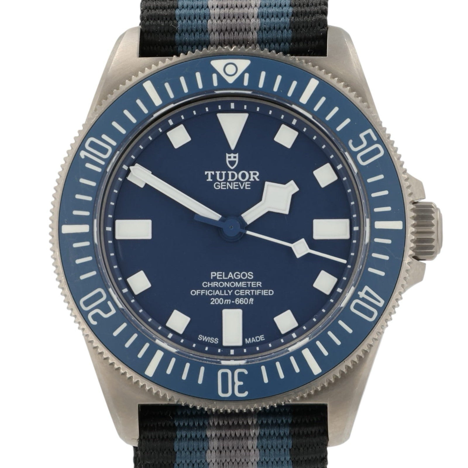 Tudor Pelagos FXD Blue Dial Titanium 42mm Automatic Movement Mens Watch 25707B