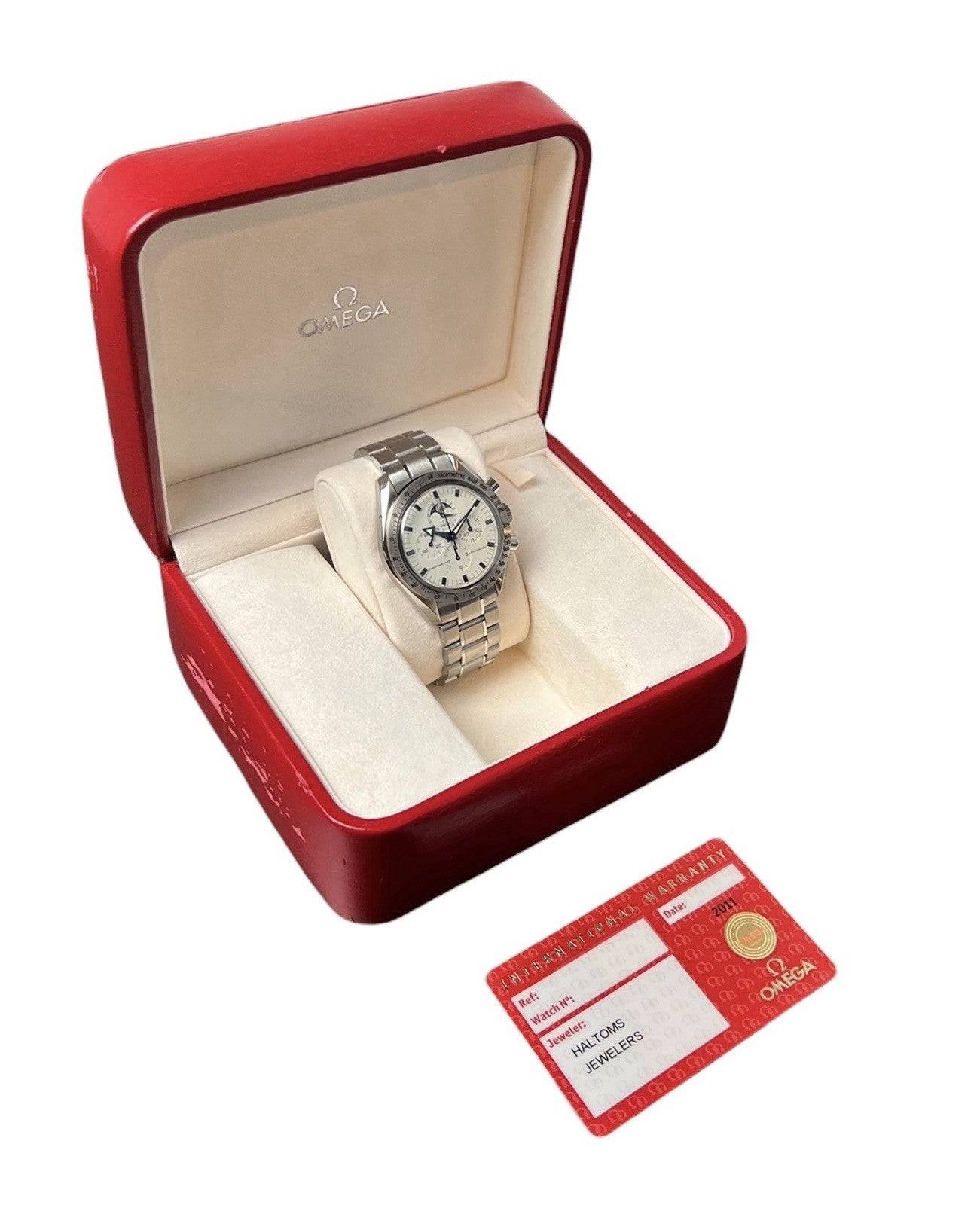 Omega Speedmaster Moonwatch Stainless Steel White Dial 42mm Manual Wind 3575.20