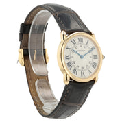 Cartier Ronde Louis Silver Dial 18k Rose Gold 29mm Quartz Women's Watch 2886
