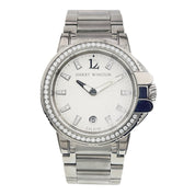 Harry Winston Ocean Zalium White Dial 36mm Quartz Unisex Watch 411-LQ36Z