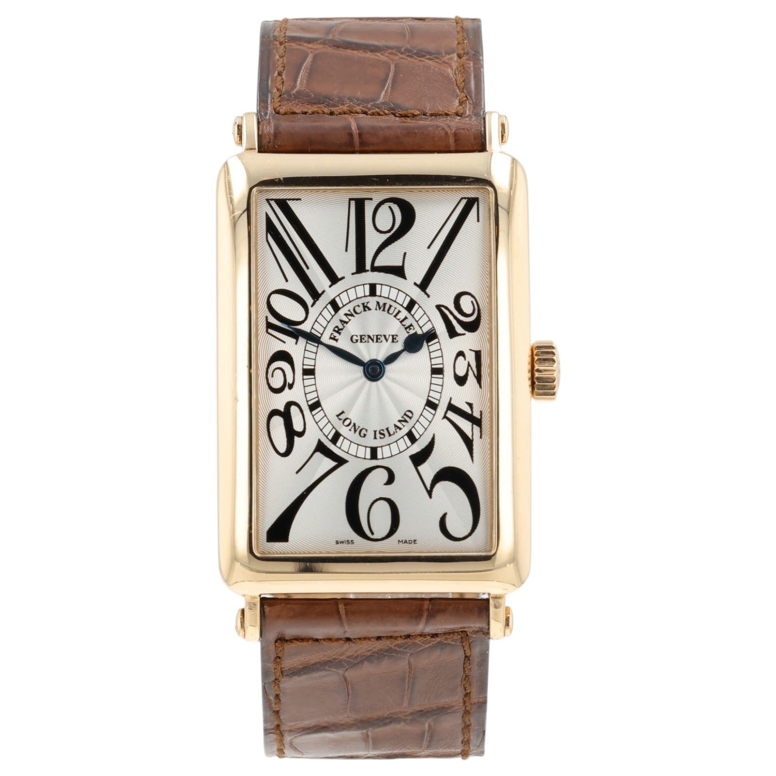 Franck Muller Long Island Silver Dial 18k Rose Gold 30x43mm Automatic 1000 SC