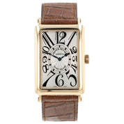 Franck Muller Long Island Silver Dial 18k Rose Gold 30x43mm Automatic 1000 SC