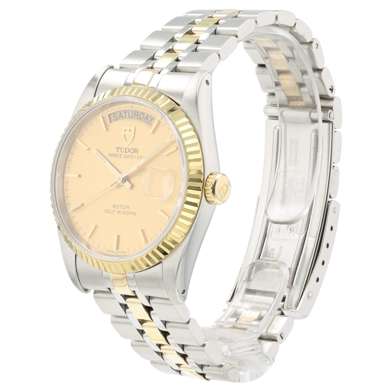 Tudor Prince Date Day Champagne Dial Steel & Gold 36mm Automatic Men’s 76213