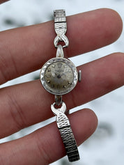 Rolex Cocktail Ladies 14K White Gold Watch - Star Dial - Serviced