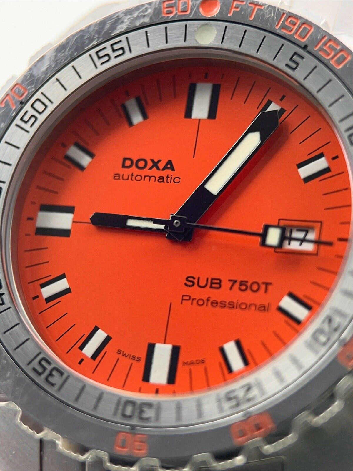 Doxa Professional 750T Steel Orange 45mm Automatic Men’s Watch 750T - Box/Papers