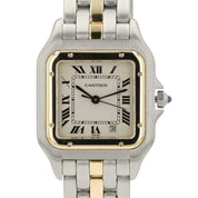Cartier Panthere Silver Dial Gold & Steel 27mm Quartz Movement Men’s 110000R