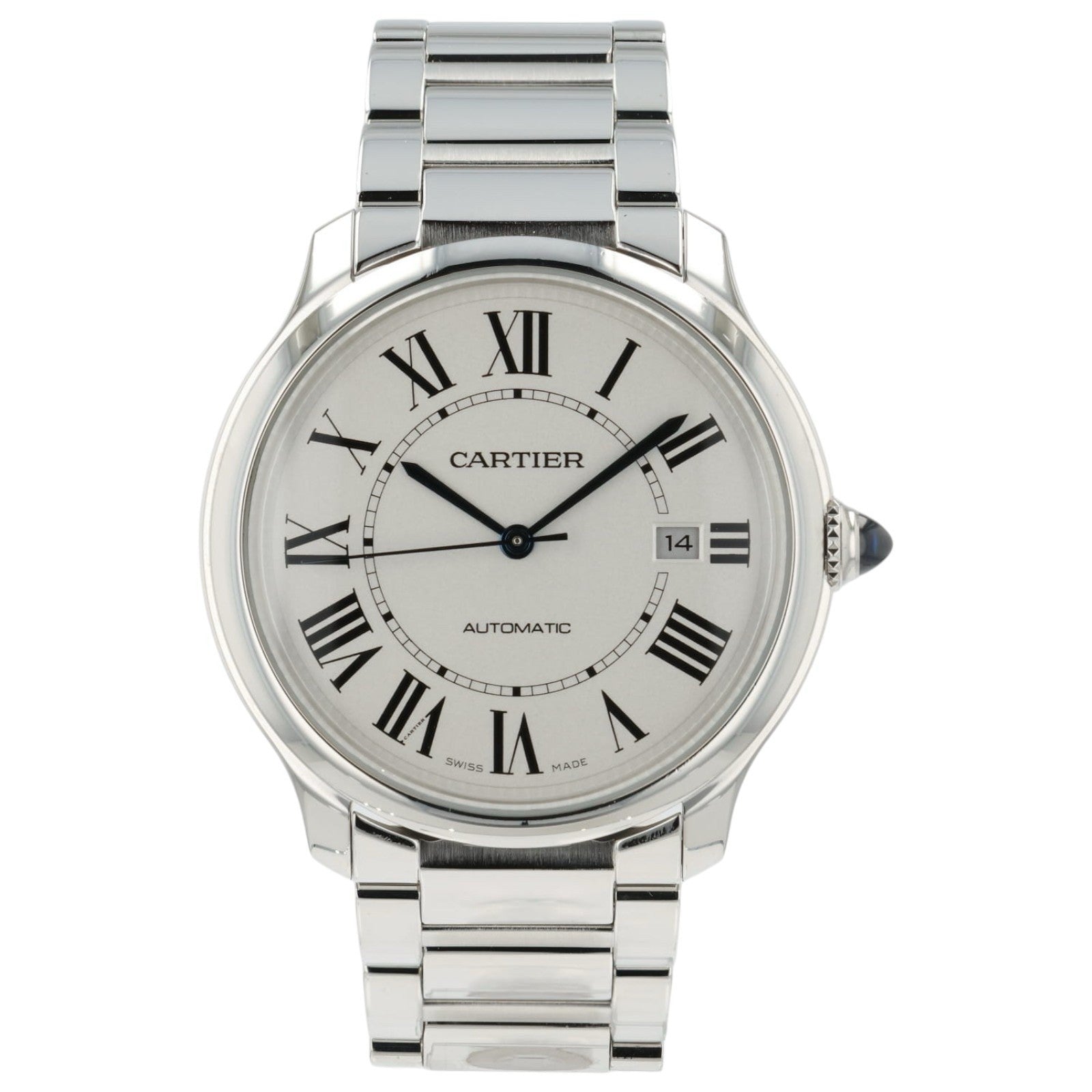 Cartier Ronde De Cartier Silver Dial Steel 40mm Automatic Men’s Watch WSRN0035